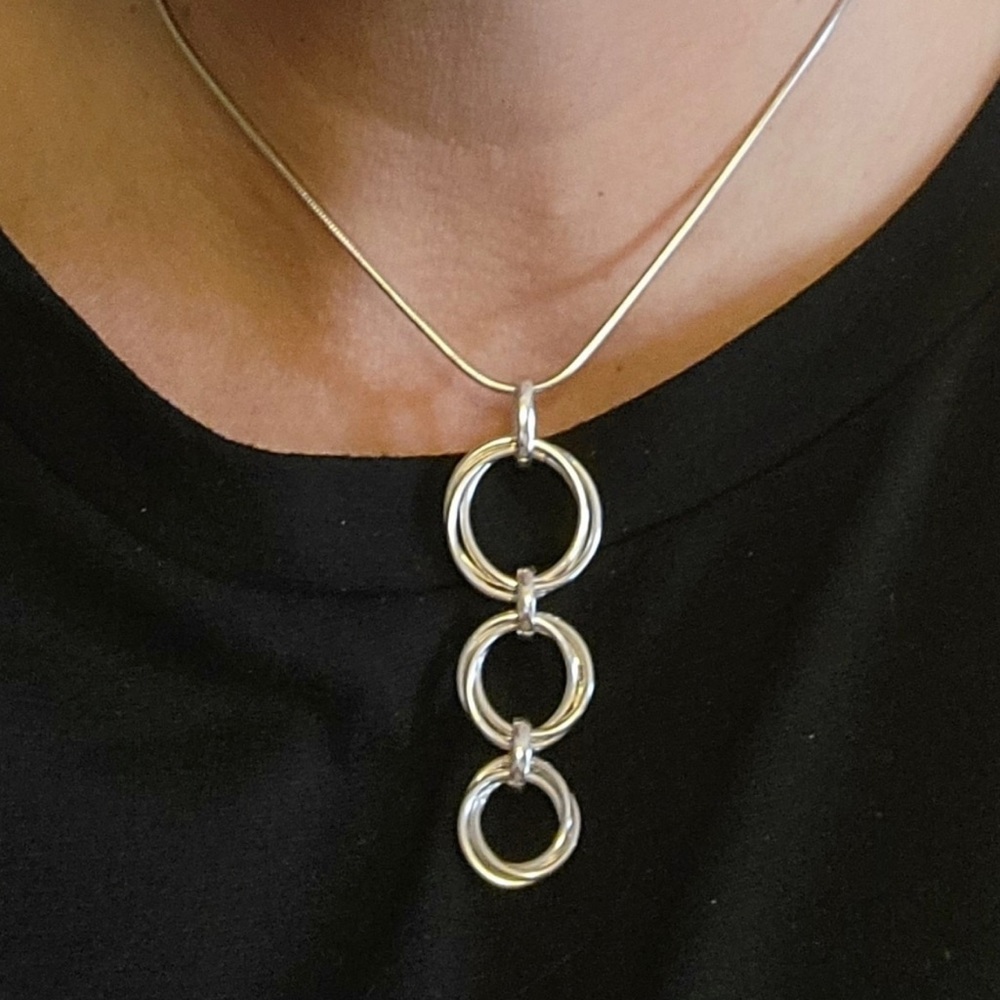 Silpada  Circles Necklace & Earrings